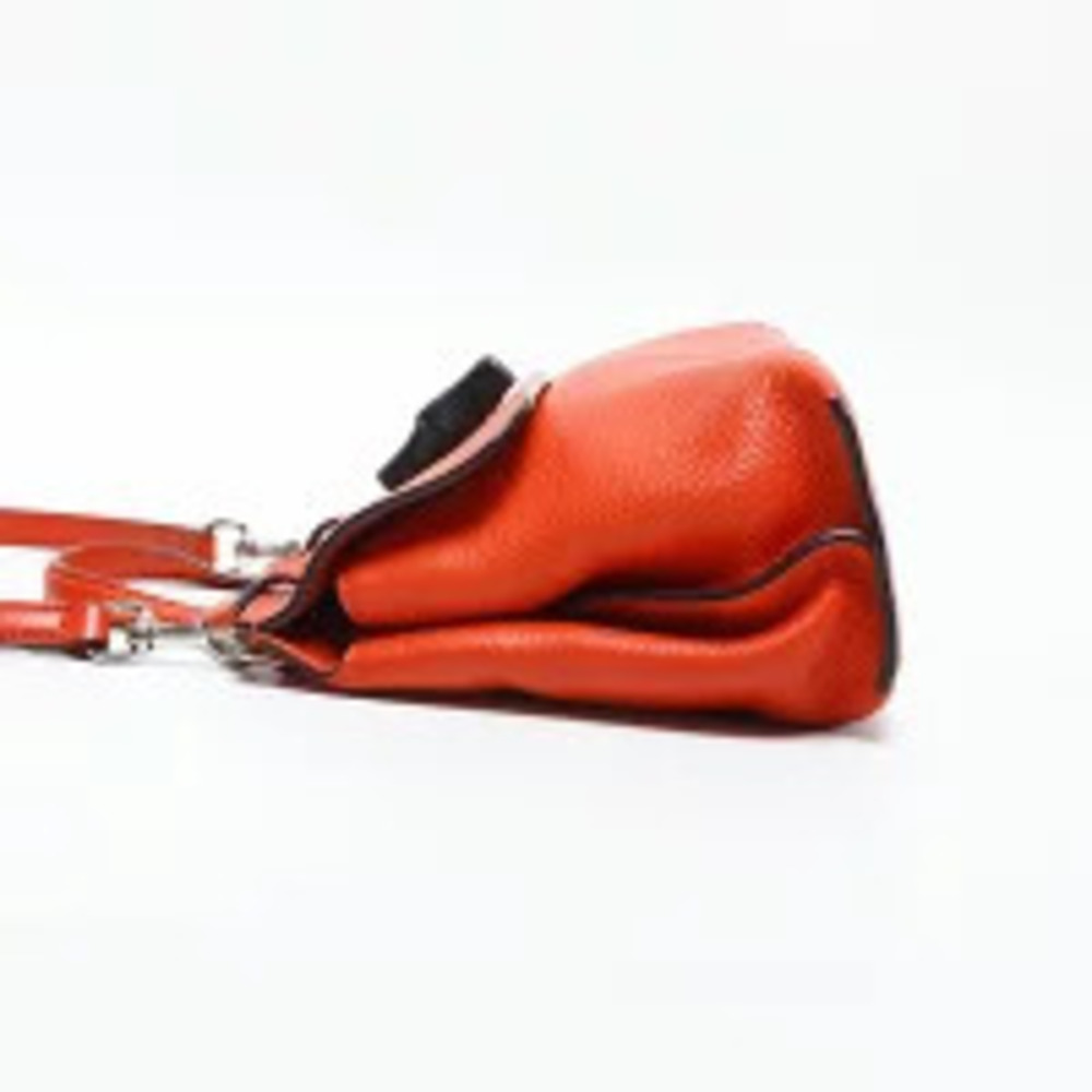 Gucci Leather Bamboo Daily Shoulder Bag Orange - Picture 4 of 13